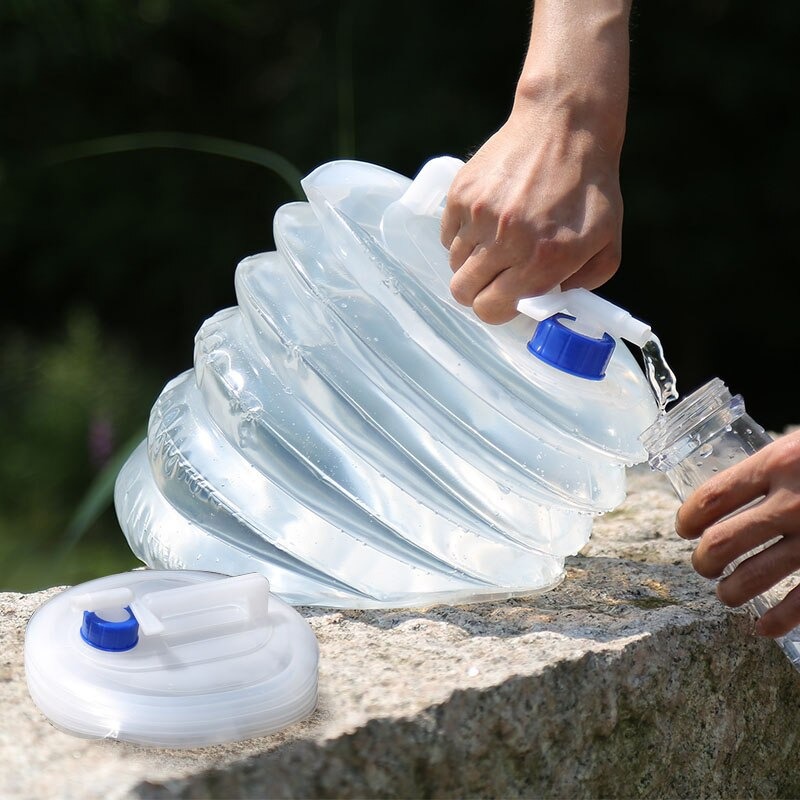 Collapsible 3-Liter Folding Water Container – Camping, Picnic, Travel – BPA Free